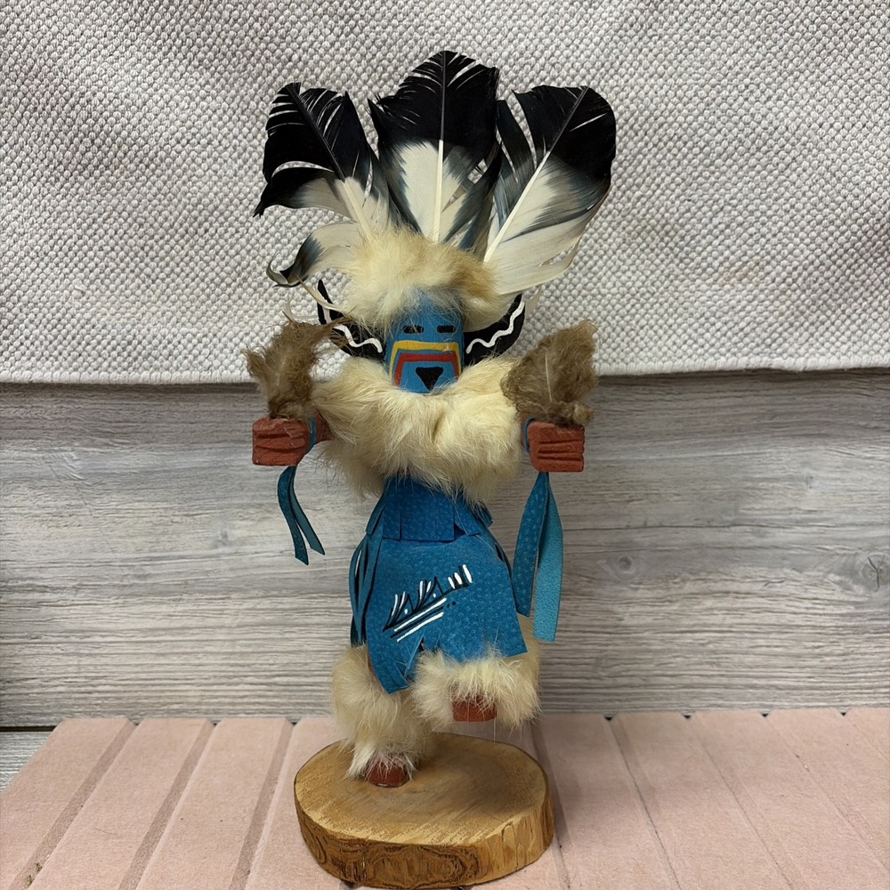 Vintage Kachina "Medicine Man" Doll Native American Signed Jacidal (C8)